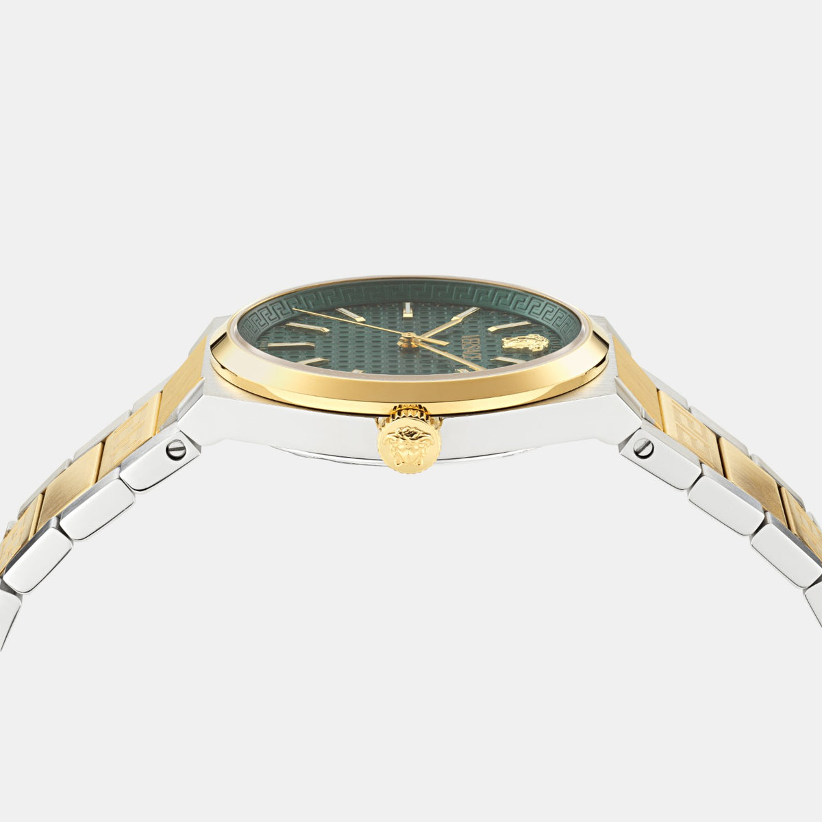 V-Auria Men Quartz Green Dial Analog Stainless Steel Watch VE0F00425