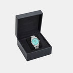 Men Quartz Light Blue Dial Analog Stainless Steel Watch VE0G00225