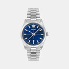 Millenyium Men Quartz Blue Dial Analog Stainless Steel Watch VE0G00325