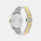 Men Quartz Green Dial Analog Stainless Steel Watch VE0G00425