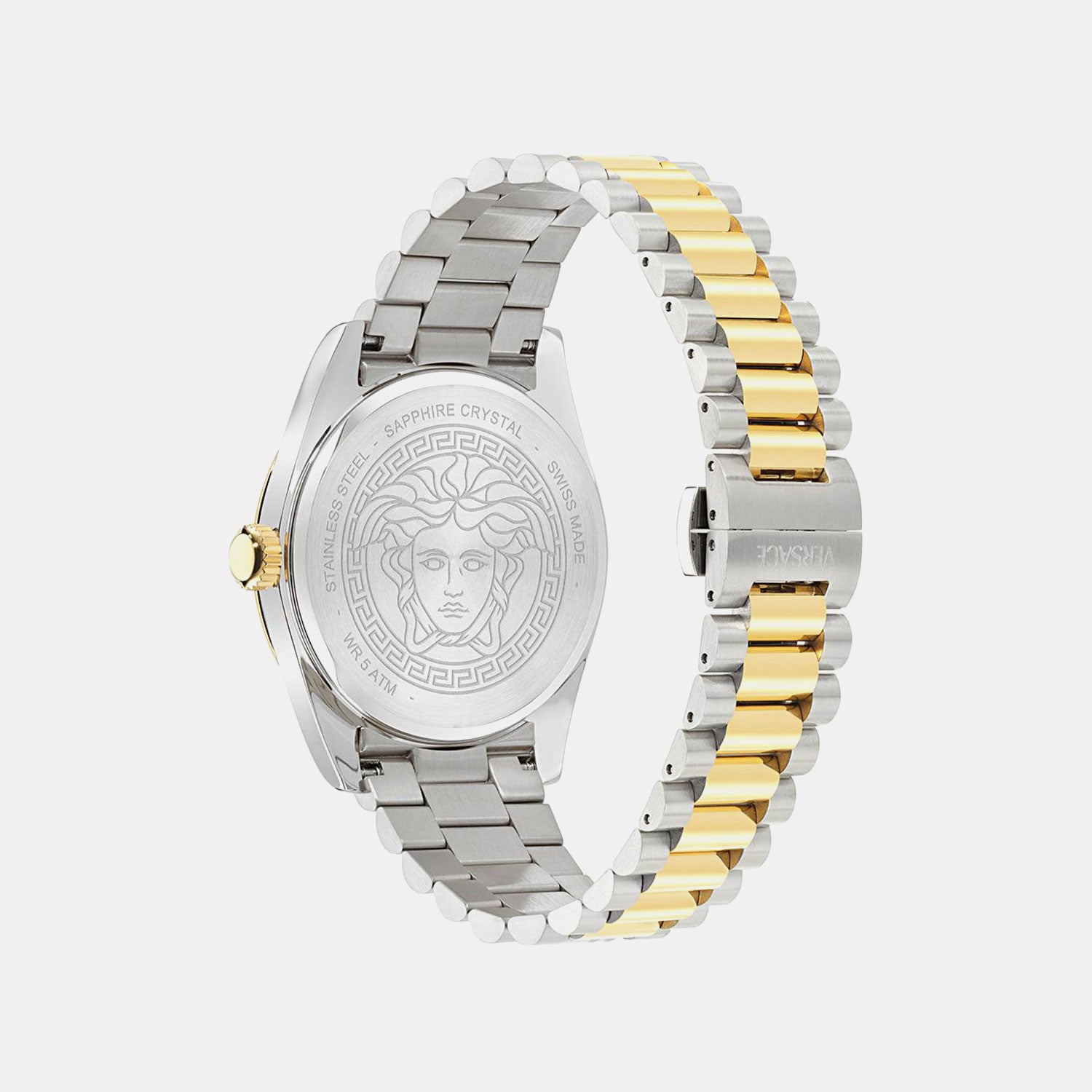 Men Quartz Black Dial Analog Stainless Steel Watch VE0G00525