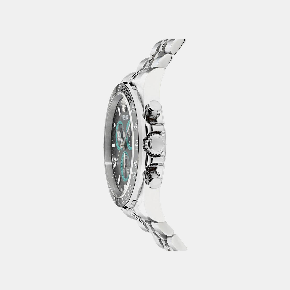 Greca Chr Wave (Wc-0H) Men Quartz Grey Dial Chronograph Stainless Steel Watch VE0H00325
