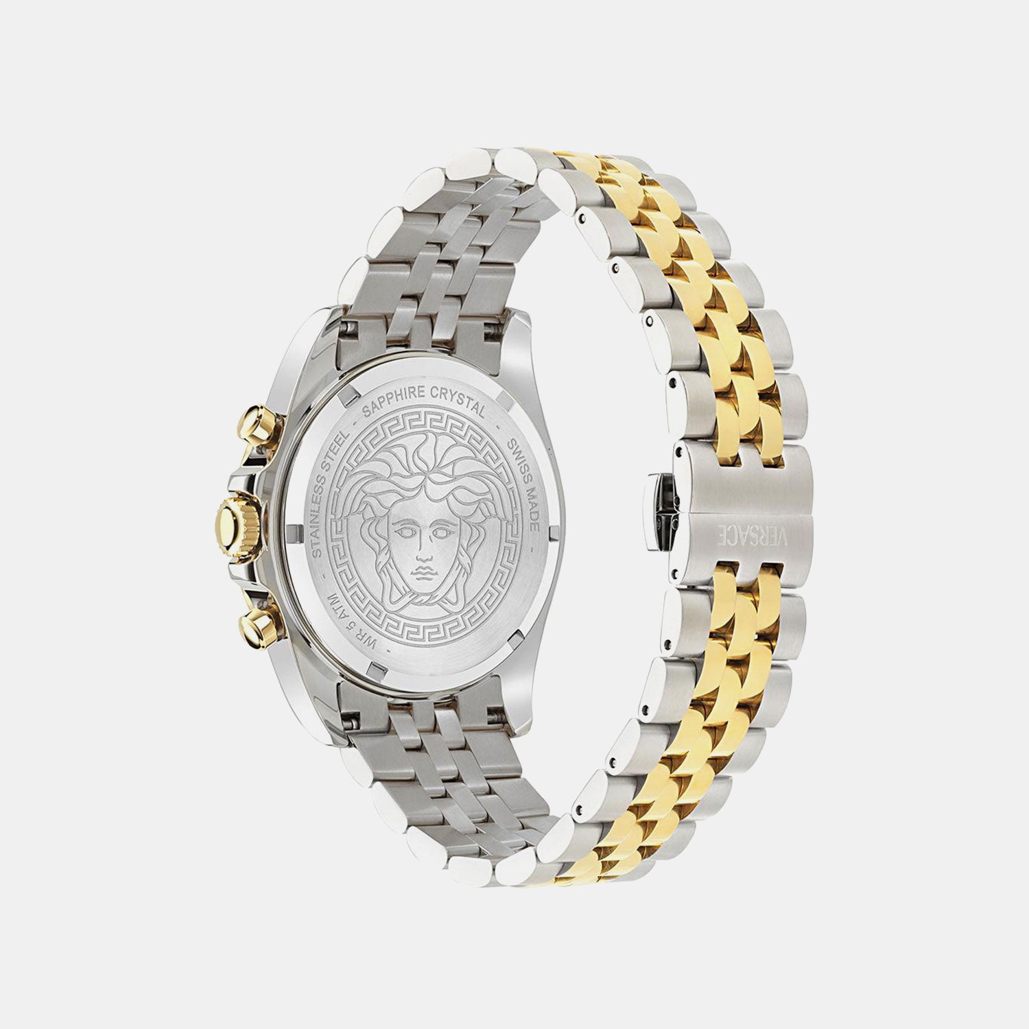 Men Quartz Green Dial Chronograph Stainless Steel Watch VE0H00425