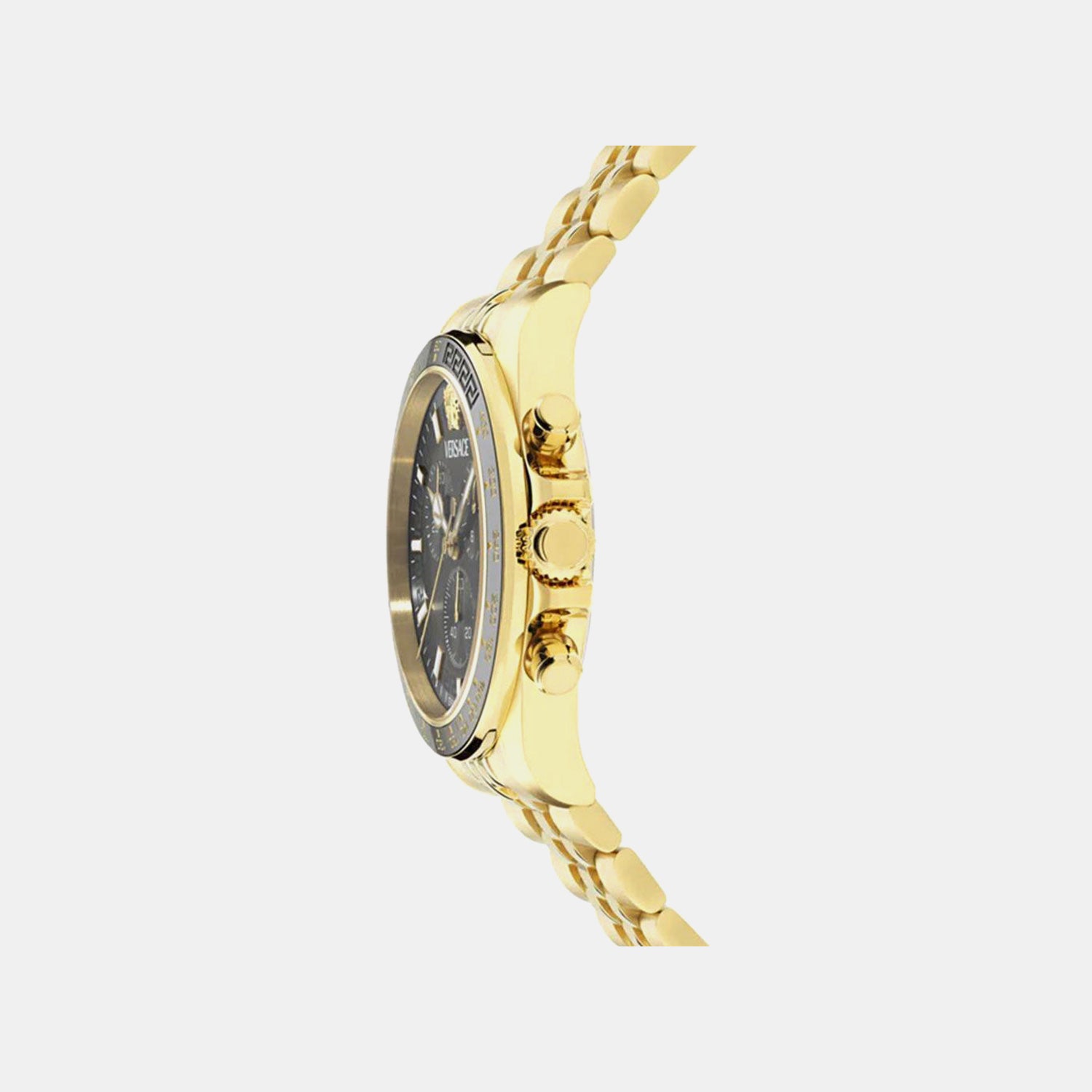 Men Quartz Black Dial Chronograph Stainless Steel Watch VE0H00525