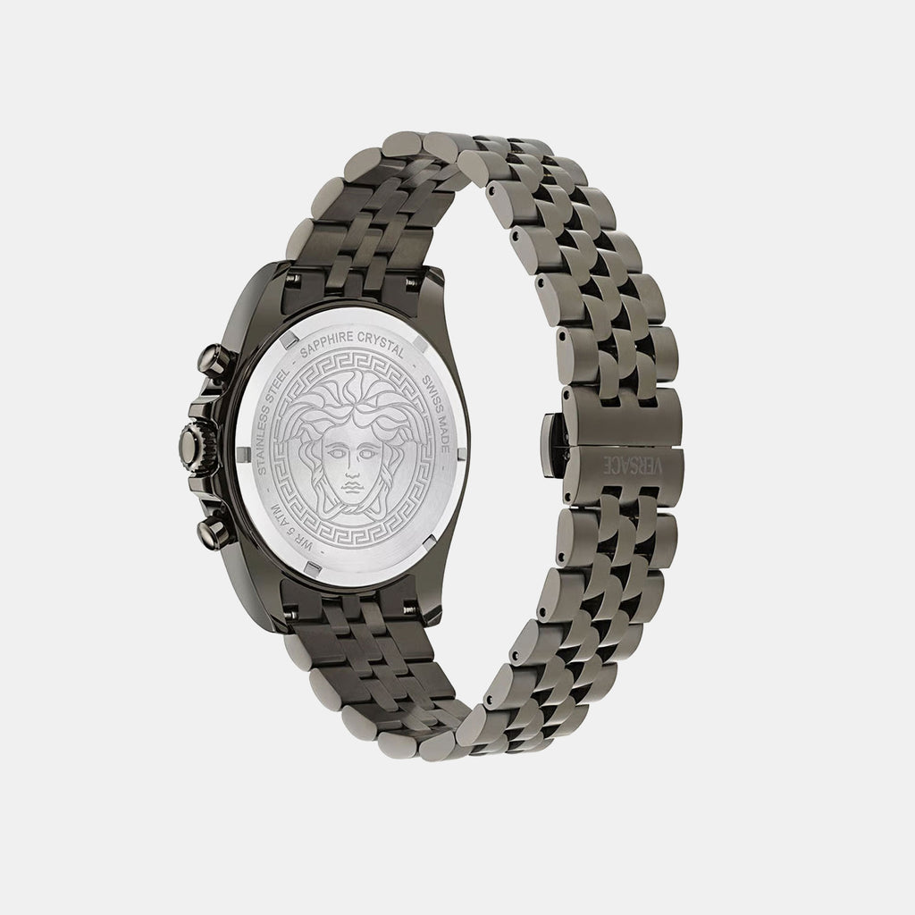 Men Quartz Blue Dial Chronograph Stainless Steel Watch VE0H00625