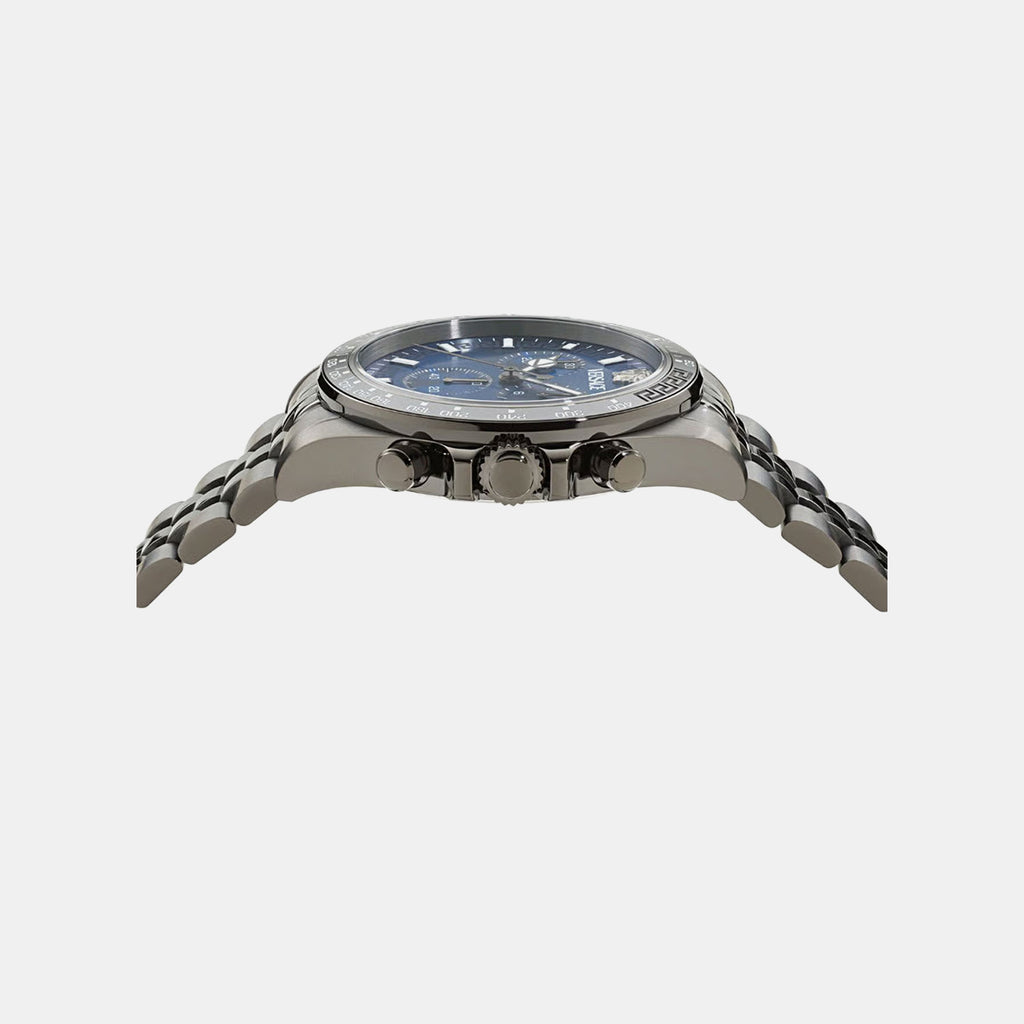 Men Quartz Blue Dial Chronograph Stainless Steel Watch VE0H00625