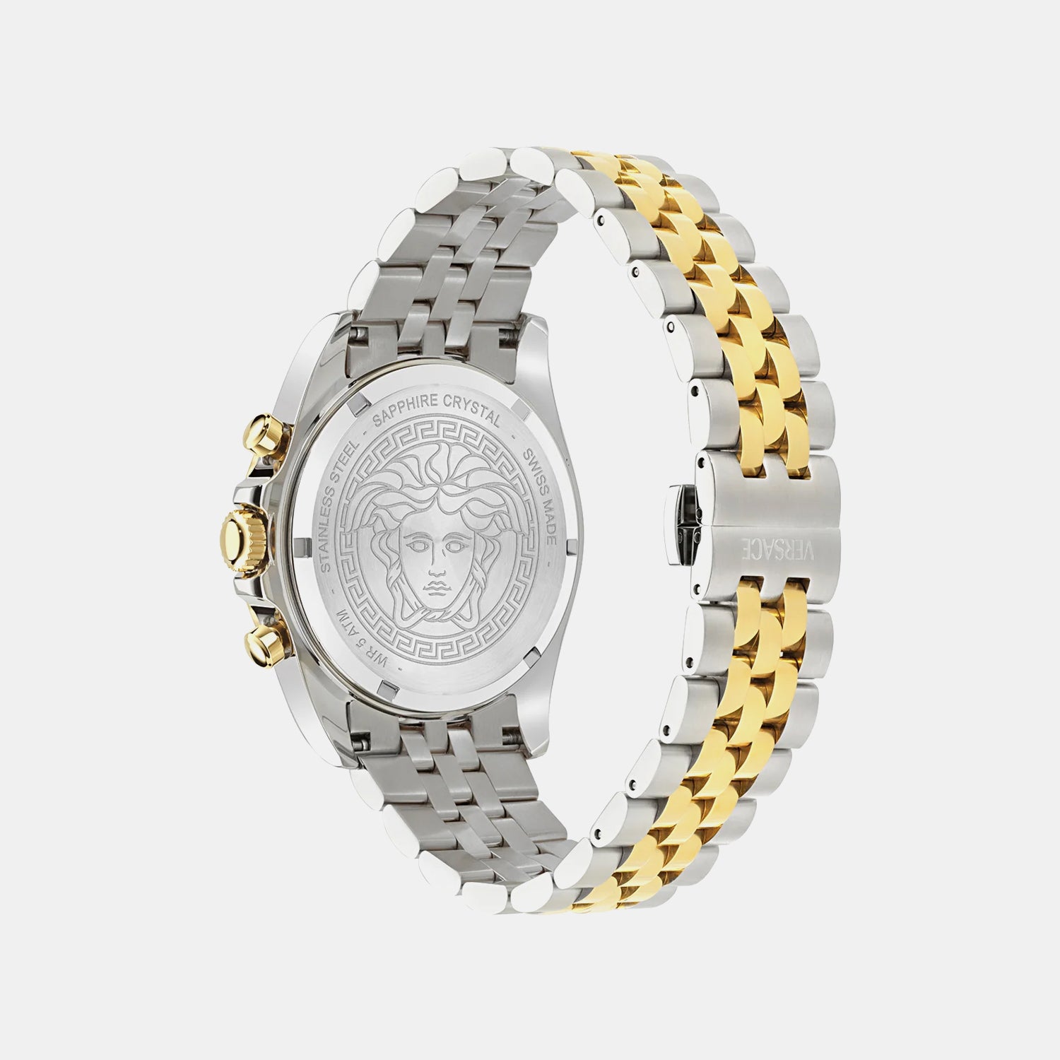 Men Quartz Silver White Dial Chronograph Stainless Steel Watch VE0H00725