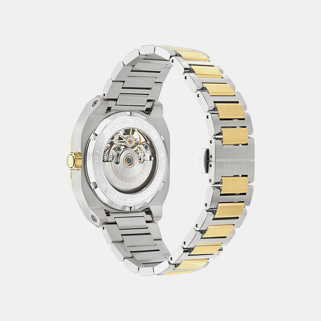 Men V-contempo GMT Green Dial Analog Stainless Steel Watch VE0I00325