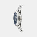 Men Quartz Blue Dial Multi-Function Stainless Steel Watch VE0K00125