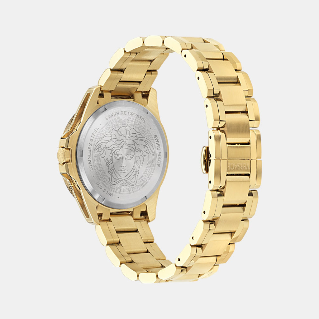 Galaxy Moonphase Men Quartz Black Dial Multi-Function Stainless Steel Watch VE0K00425