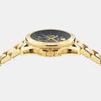 Galaxy Moonphase Men Quartz Black Dial Multi-Function Stainless Steel Watch VE0K00425