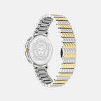 Women Quartz Green Dial Analog Recycled Steel Watch VE0O00225