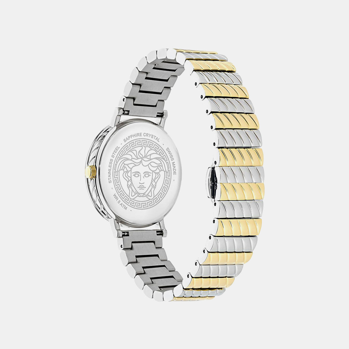 Versace Delphinus (Wc-0O) Women Quartz Green Dial Analog Stainless Steel Watch VE0O00225