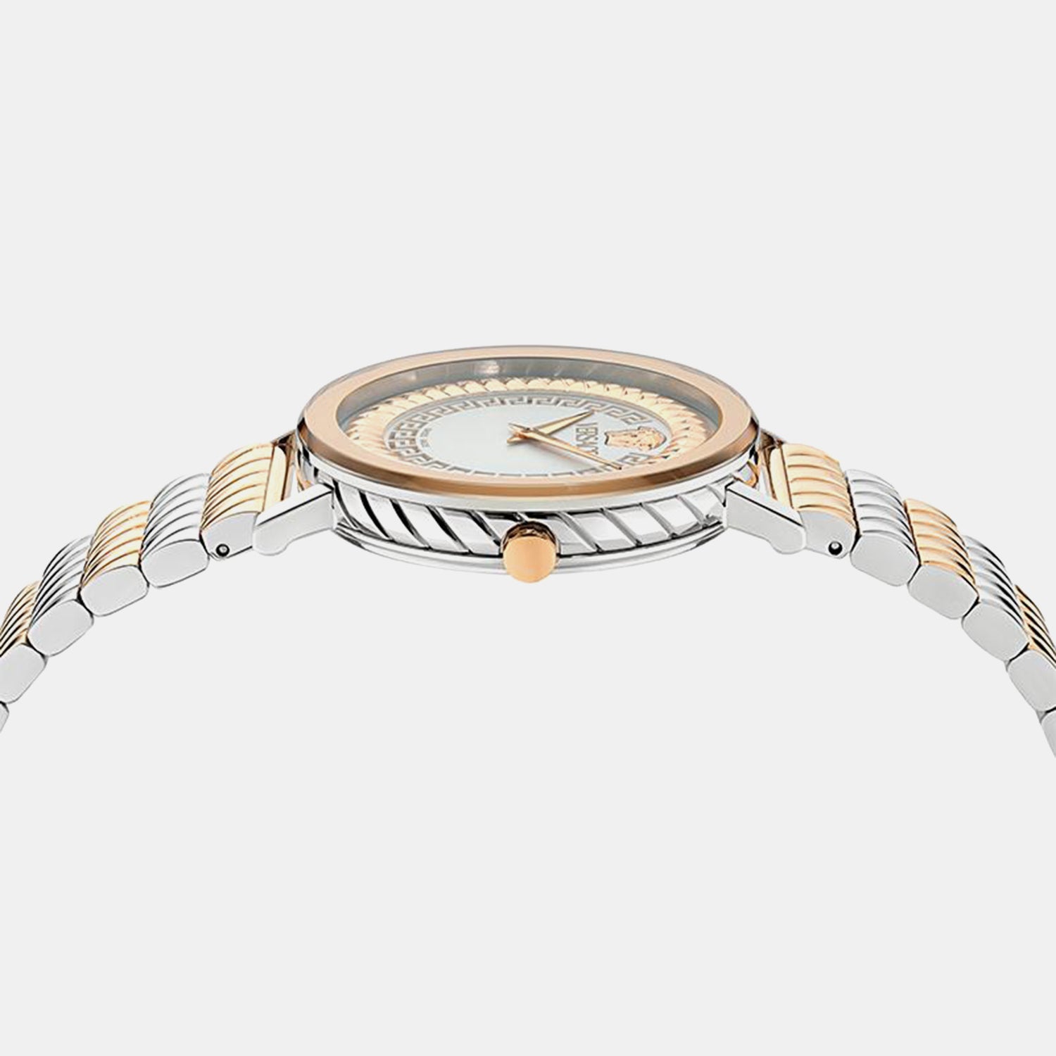 Versace Delphinus (Wc-0O) Women Quartz White Dial Analog Stainless Steel Watch VE0O00325