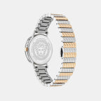 Versace Delphinus (Wc-0O) Women Quartz White Dial Analog Stainless Steel Watch VE0O00325