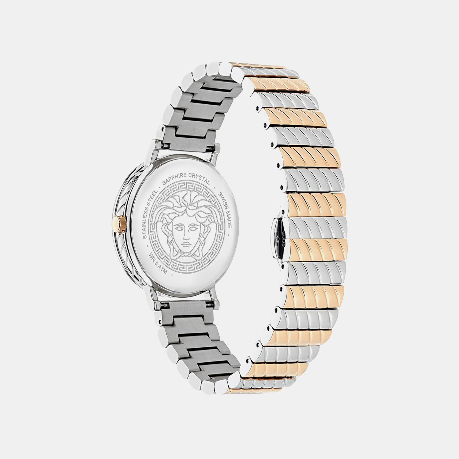 Versace Delphinus (Wc-0O) Women Quartz White Dial Analog Stainless Steel Watch VE0O00325