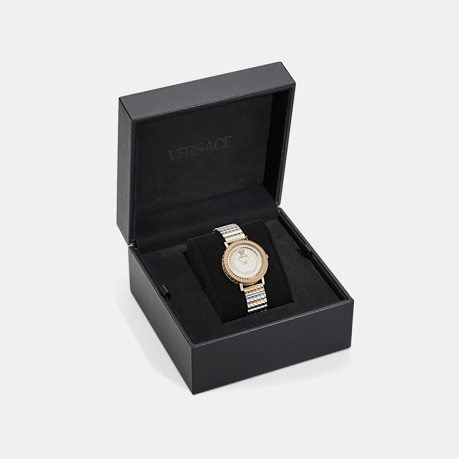 Versace Delphinus (Wc-0O) Women Quartz White Dial Analog Stainless Steel Watch VE0O00325