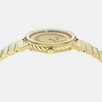 Versace Delphinus (Wc-0O) Women Quartz Gold Dial Analog Stainless Steel Watch VE0O00525
