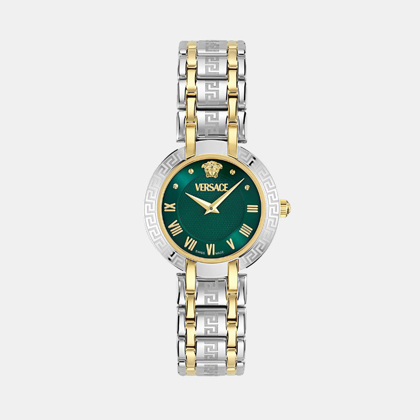 Antlia Women Quartz Two Tone Dial Analog Recycled Steel Watch VE0P00425