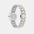 Women Quartz Silver White Dial Analog Recycled Steel Watch VE0P00525