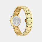 Women Quartz Black Dial Analog Recycled Steel Watch VE0P00625