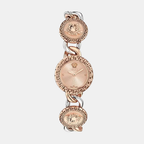 Greca Stud Women Quartz Rose Gold Dial Analog Stainless Steel Watch VE0Q00225