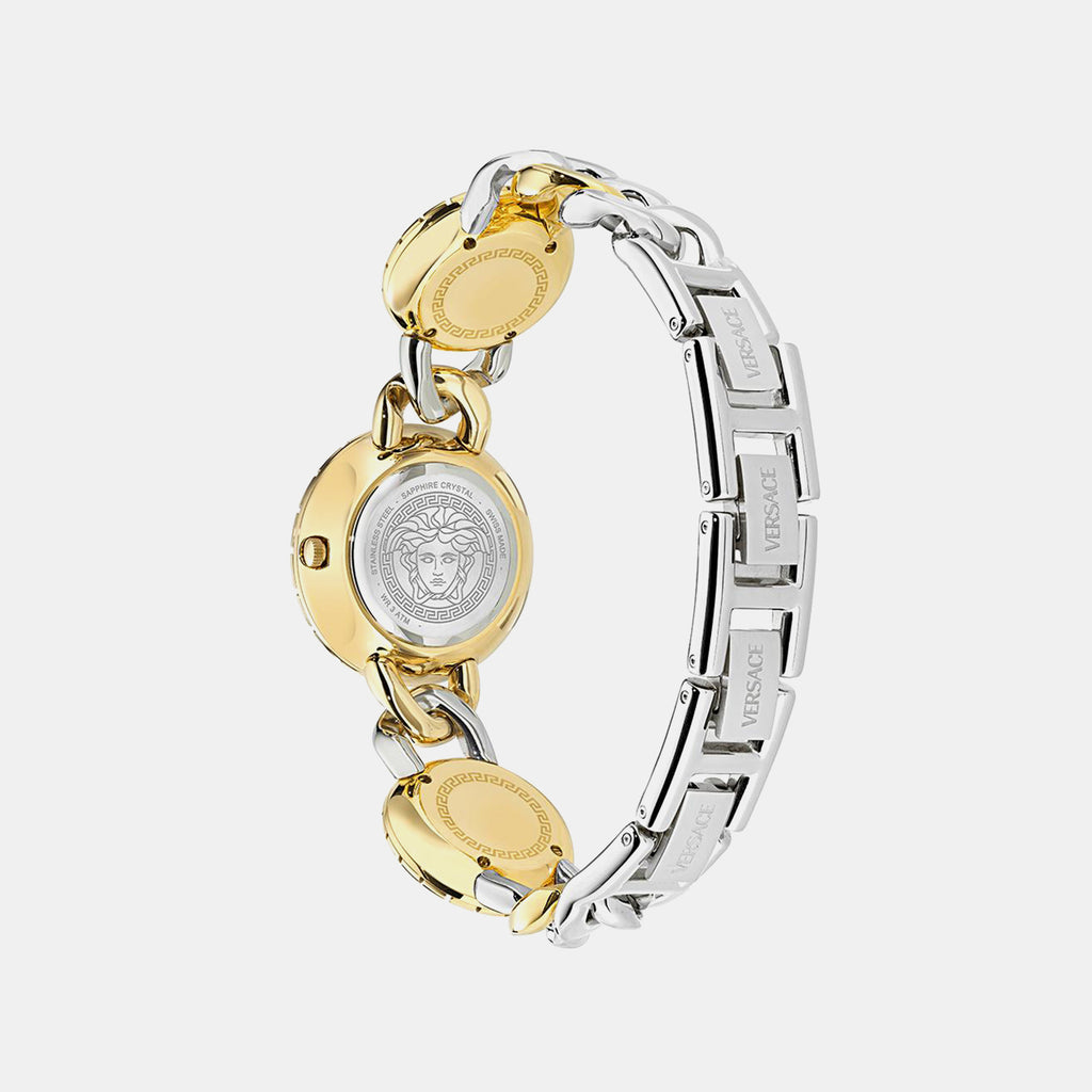 Greca Stud Women Quartz Silver Dial Analog Stainless Steel Watch VE0Q00325