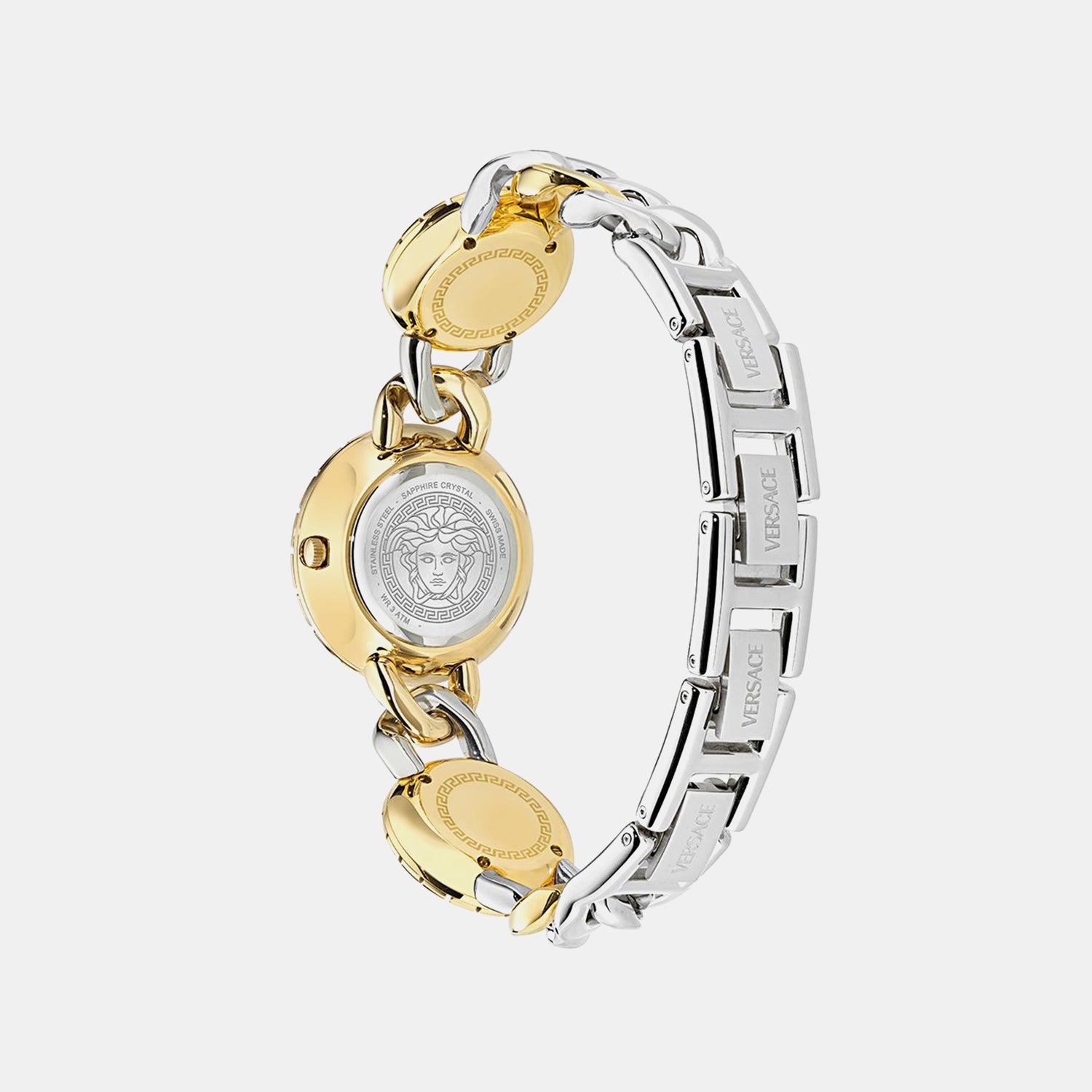 Greca Stud Women Quartz Silver Dial Analog Stainless Steel Watch VE0Q00325