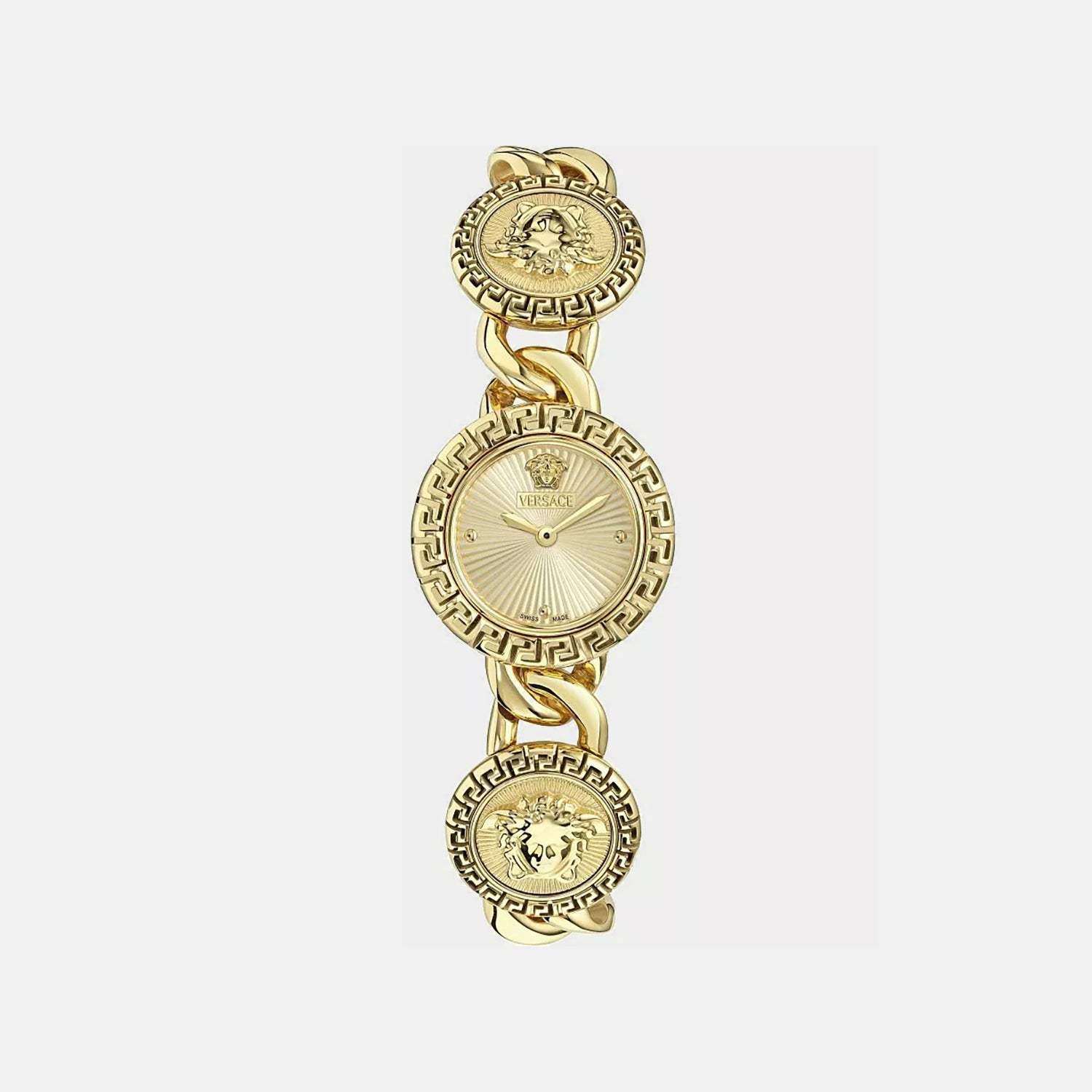 Stud Icon Women Quartz Gold Dial Analog Stainless Steel Watch VE0Q00425