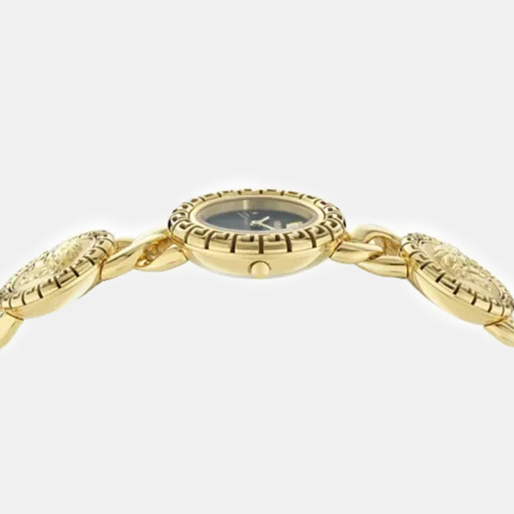 La Greca Stud Icon Women Quartz Black Dial Analog Watch VE0Q00525