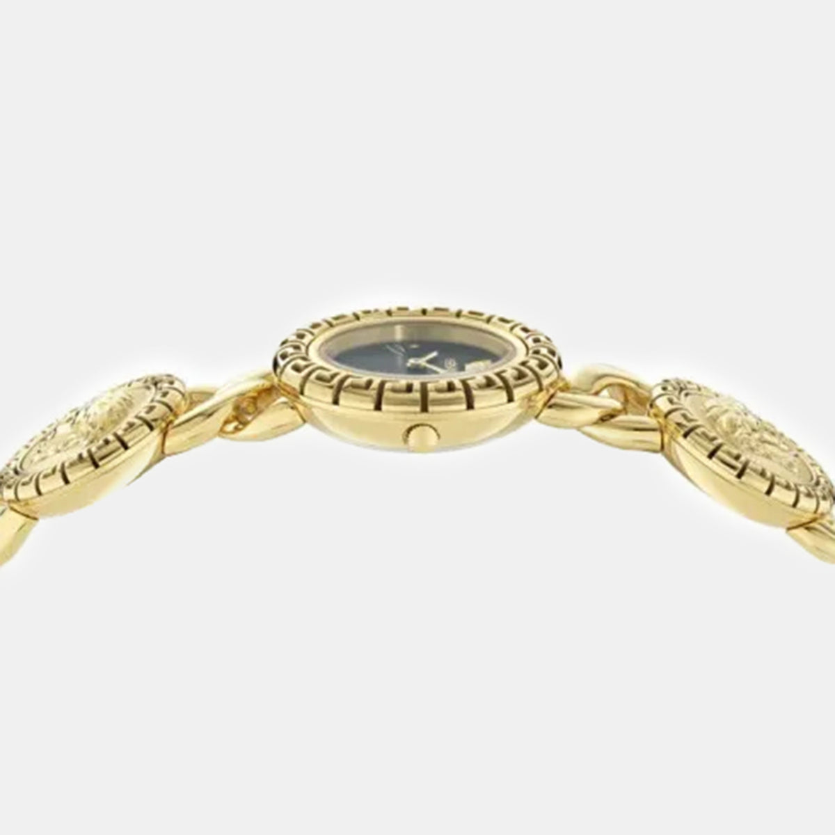 La Greca Stud Icon Women Quartz Black Dial Analog Stainless Steel Watch VE0Q00525