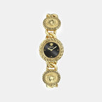La Greca Stud Icon Women Quartz Black Dial Analog Watch VE0Q00525