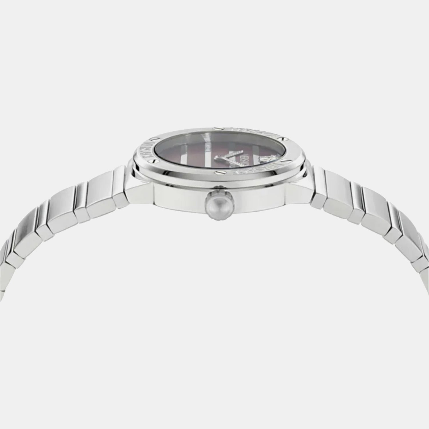 Greca Logo Pearl(Wc-0S) Women Quartz Mother Of Pearl Dial Analog Stainless Steel Watch VE0S00125