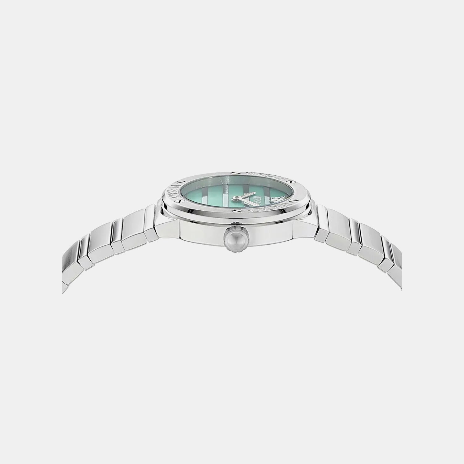 Women Quartz Tiffany Mother Of Pearl Dial Analog Recycled Steel Watch VE0S00225