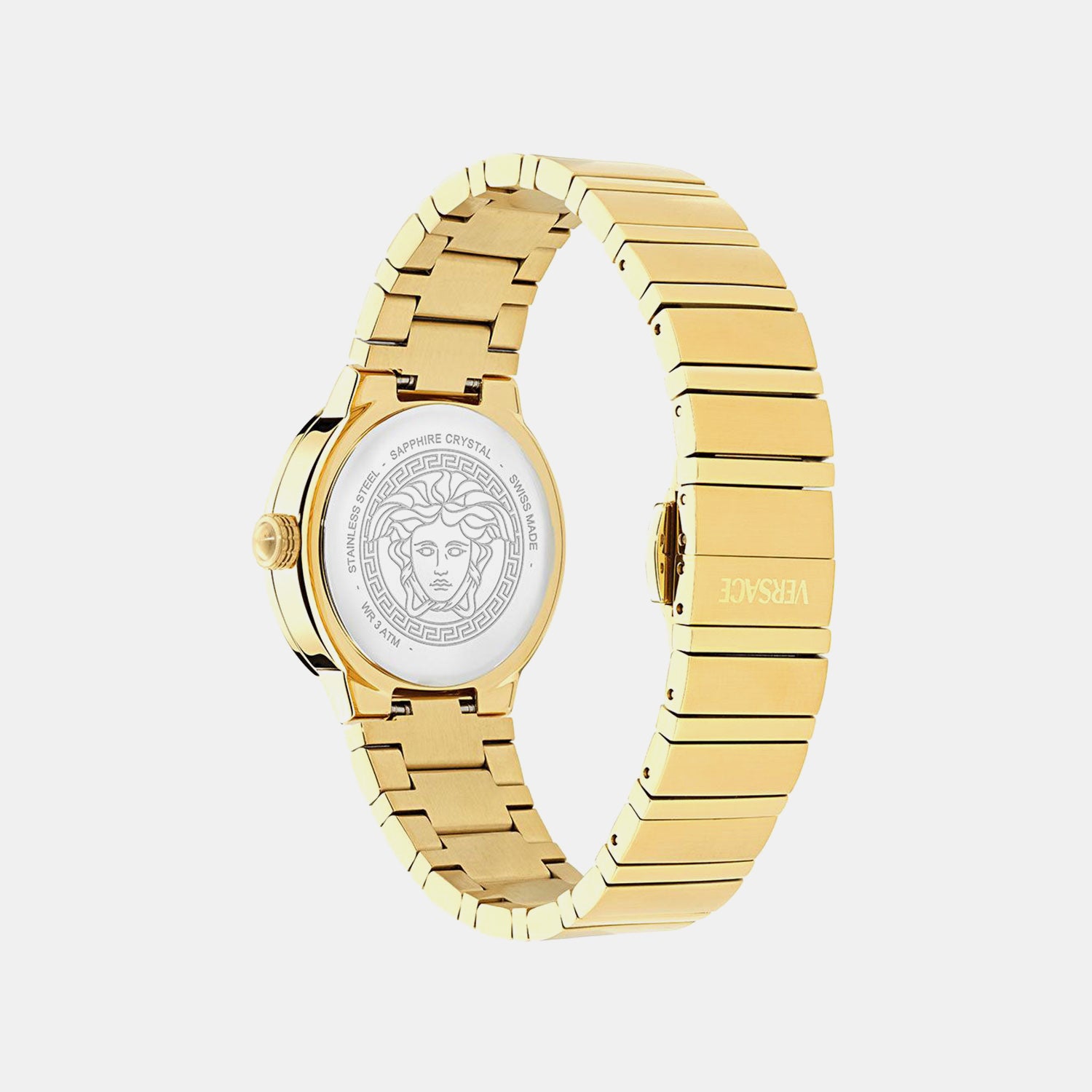 Women Quartz Black Mother Of Pearl Dial Analog Recycled Steel Watch VE0S00525