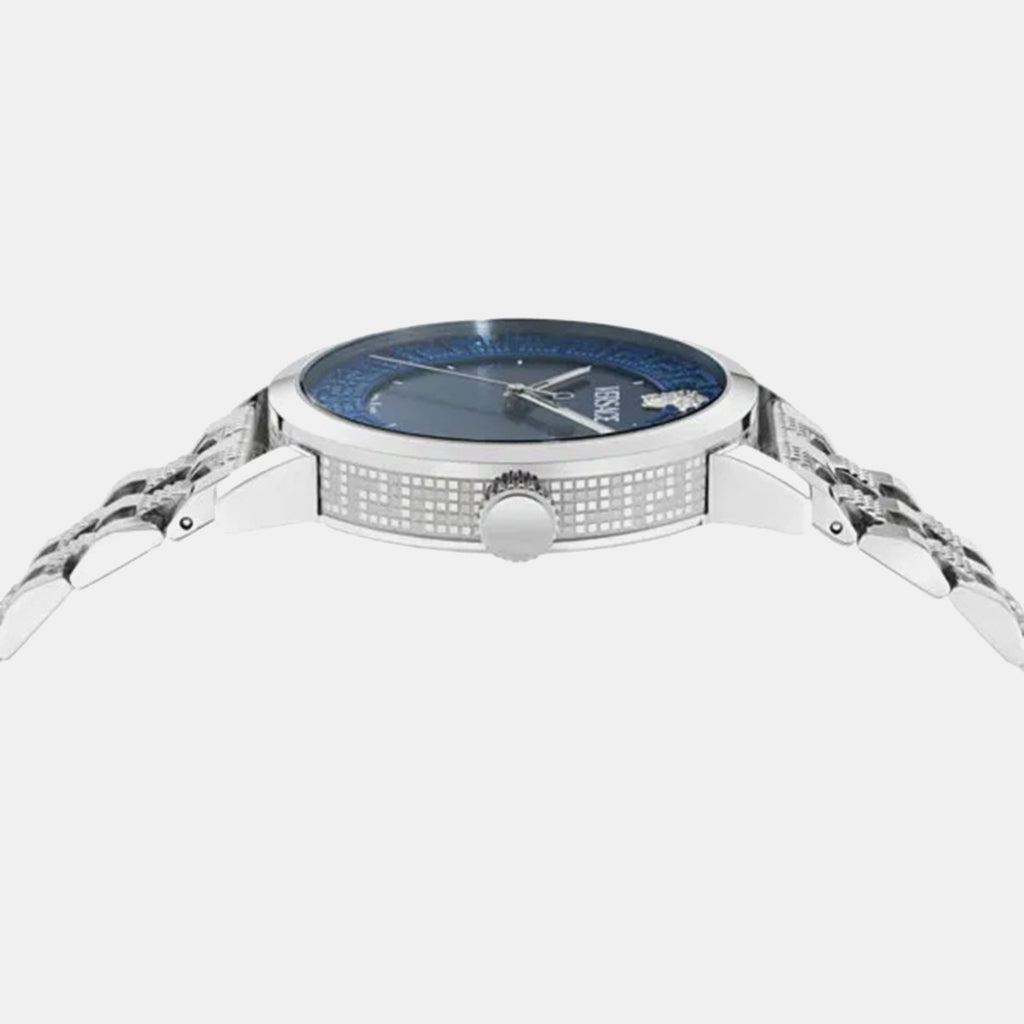 Albireo Men Quartz Blue Dial Analog Stainless Steel Watch VE0T00325