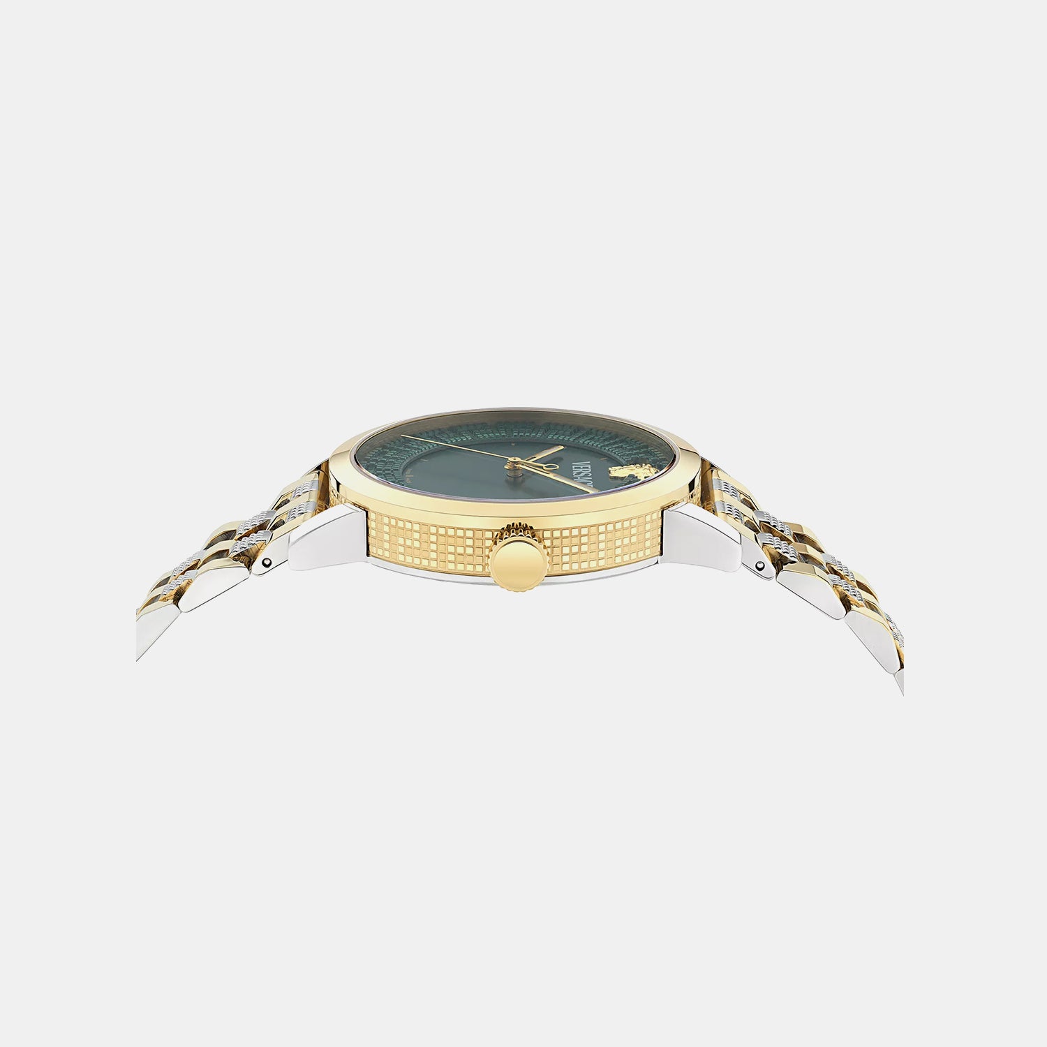 Men Quartz Green Dial Analog Recycled Steel Watch VE0T00425