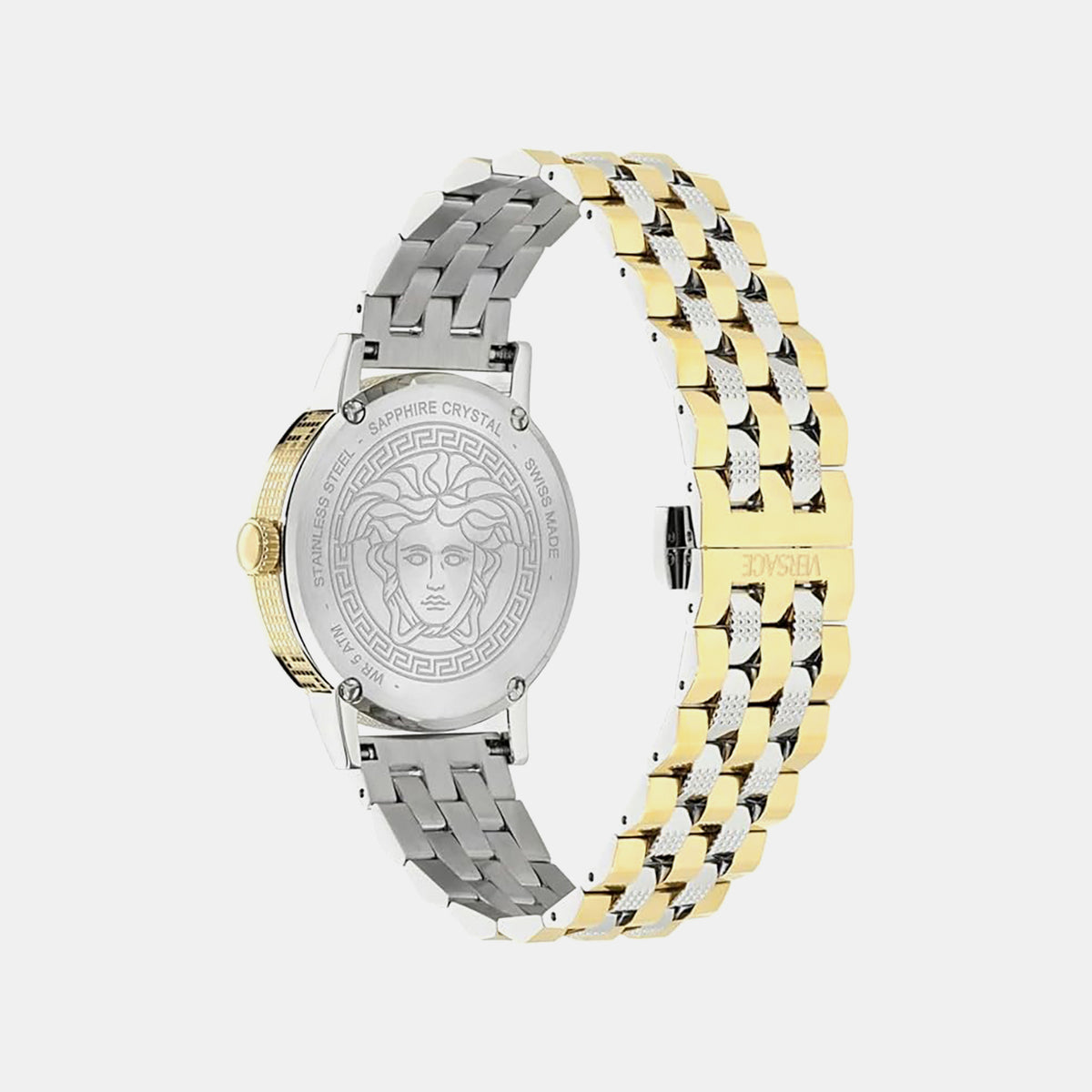 Versace Albireo (Wc-0T) Men Quartz Green Dial Analog Stainless Steel Watch VE0T00425