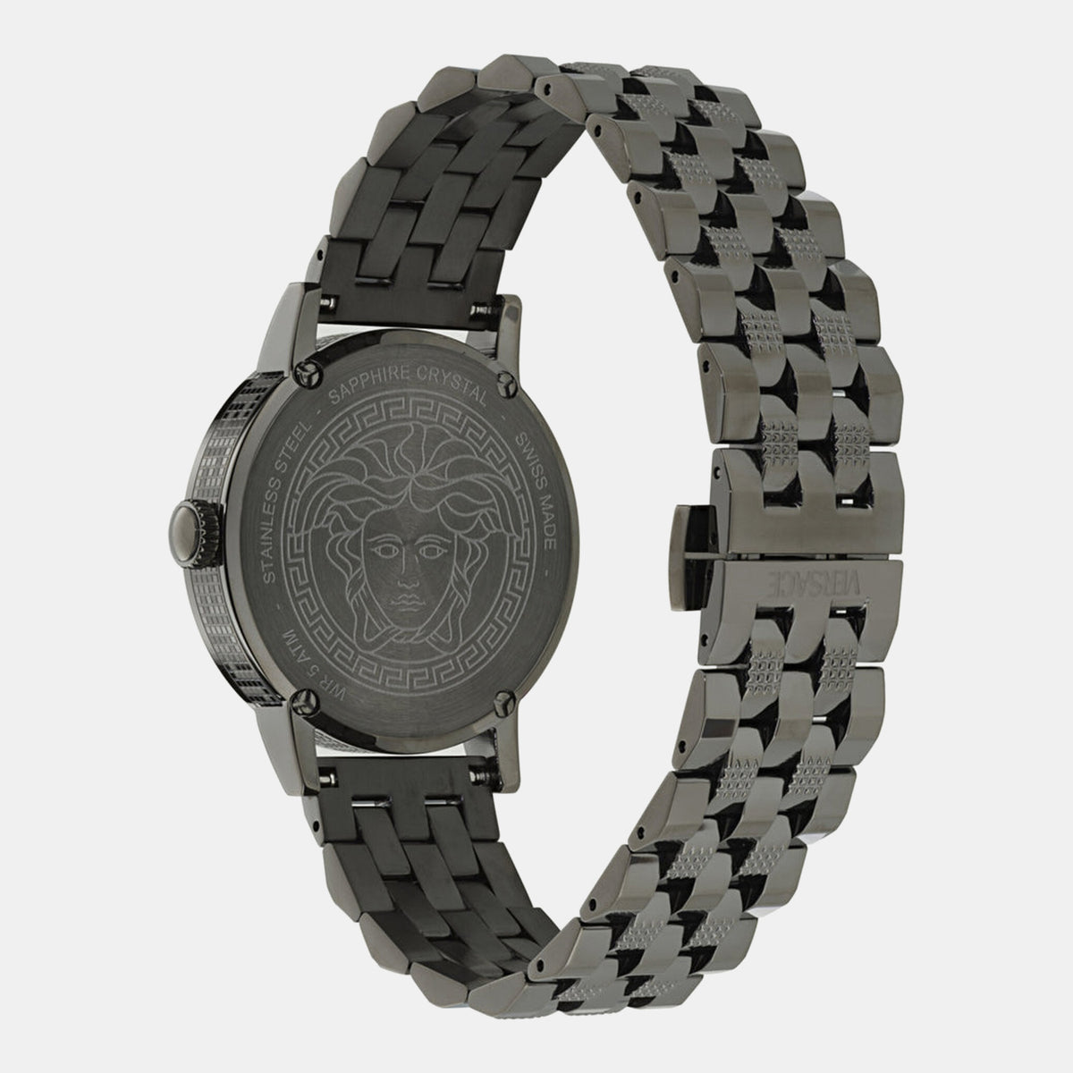 Versace Albireo (Wc-0T) Men Quartz Grey Dial Analog Stainless Steel Watch VE0T00625