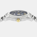 Versace Apodis (Wc-0U) Men Quartz Blue Dial Analog Stainless Steel Watch VE0U00125