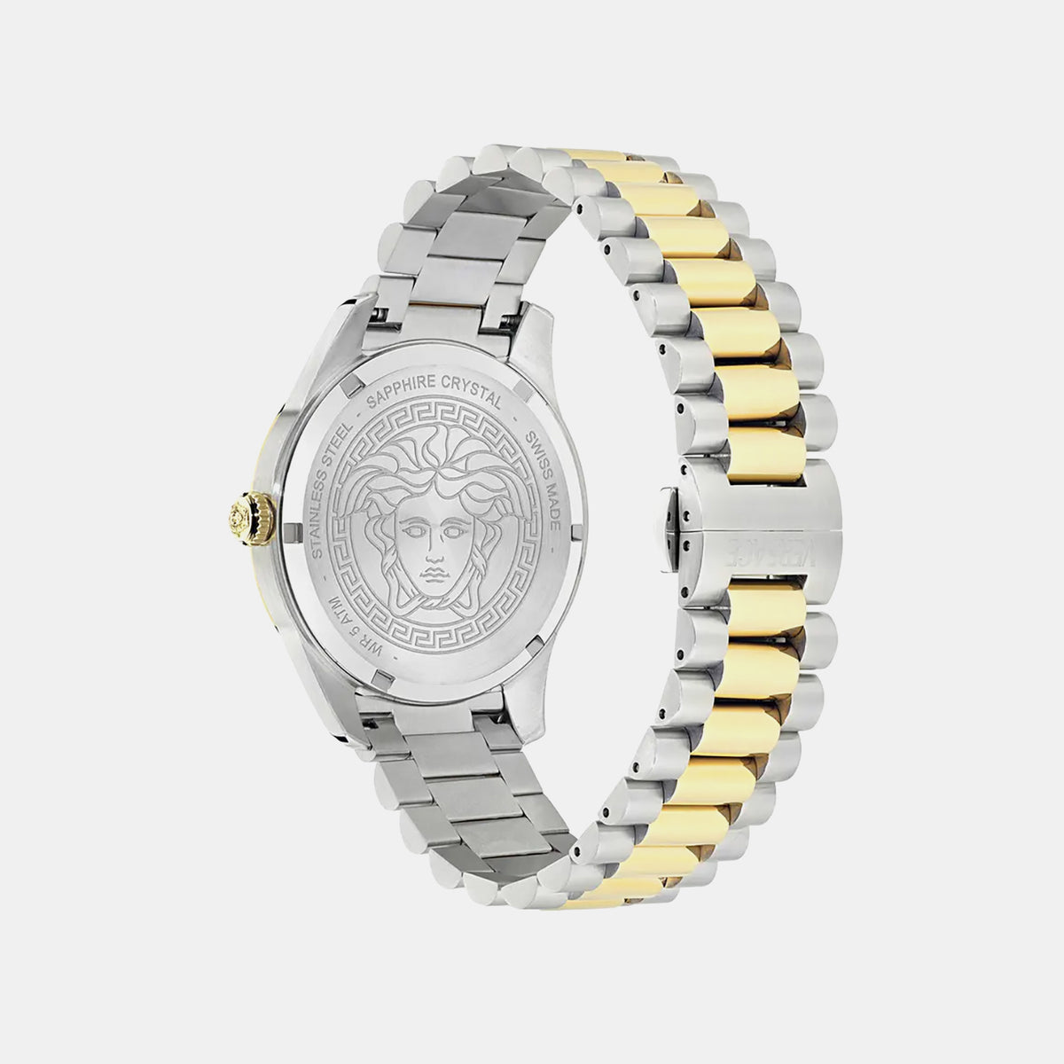 Versace Apodis (Wc-0U) Men Quartz White Dial Analog Stainless Steel Watch VE0U00325