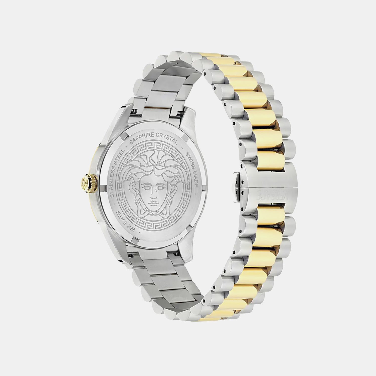 Men GMT Silver White Dial Analog Recycled Steel Watch VE0U00325