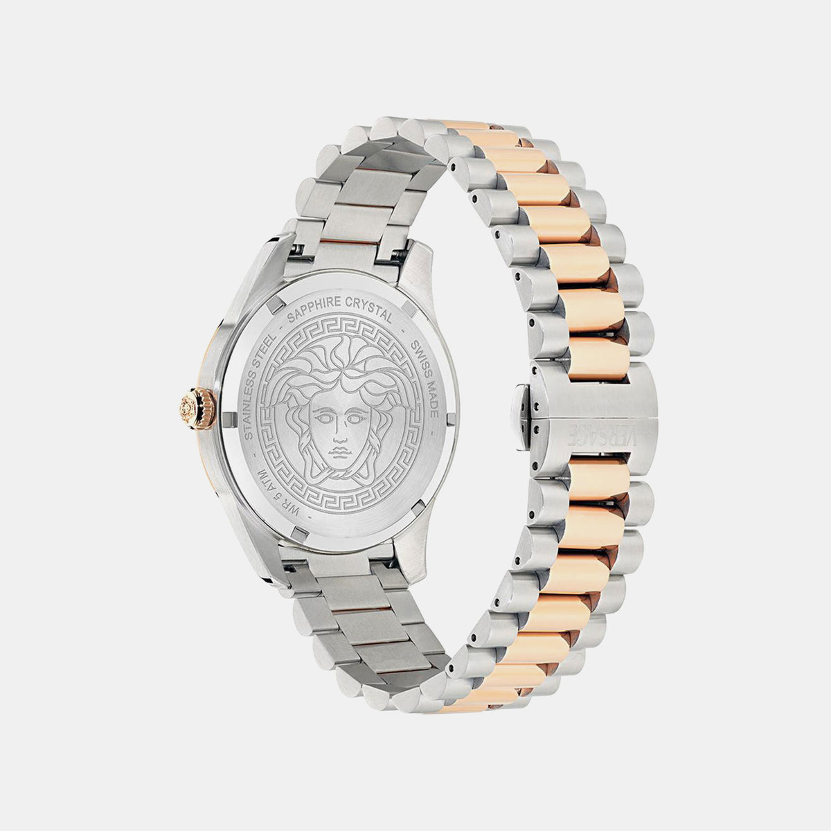 Versace Apodis (Wc-0U) Men Quartz White Dial Analog Stainless Steel Watch VE0U00425