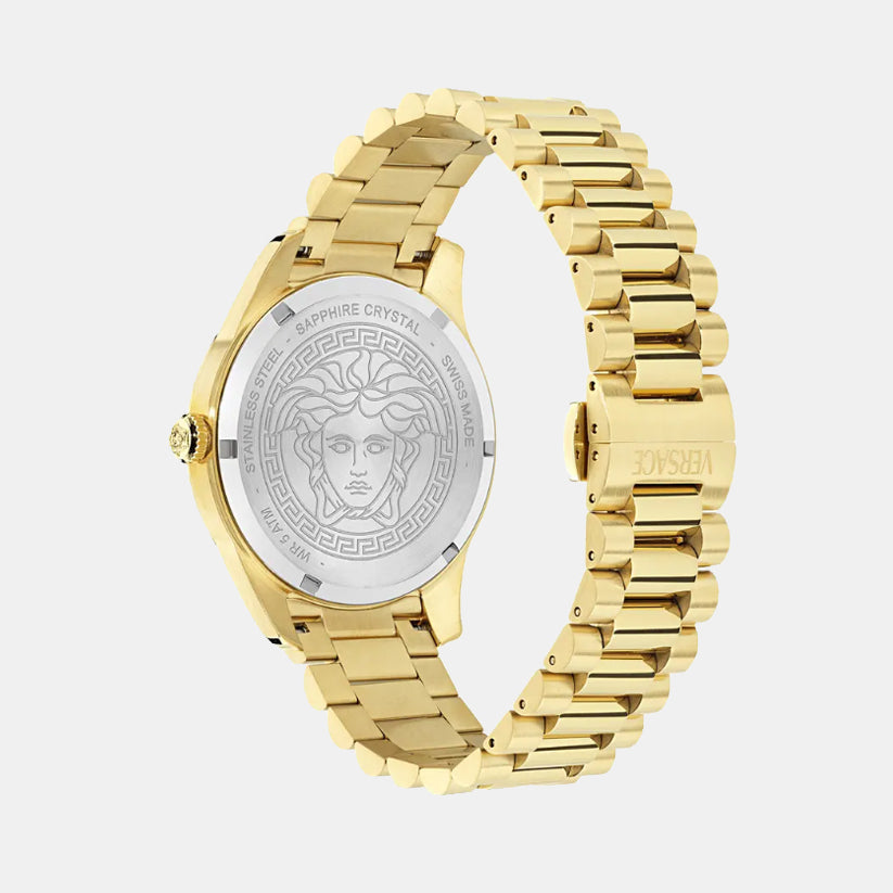 Men GMT Black Dial Analog Recycled Steel Watch VE0U00625