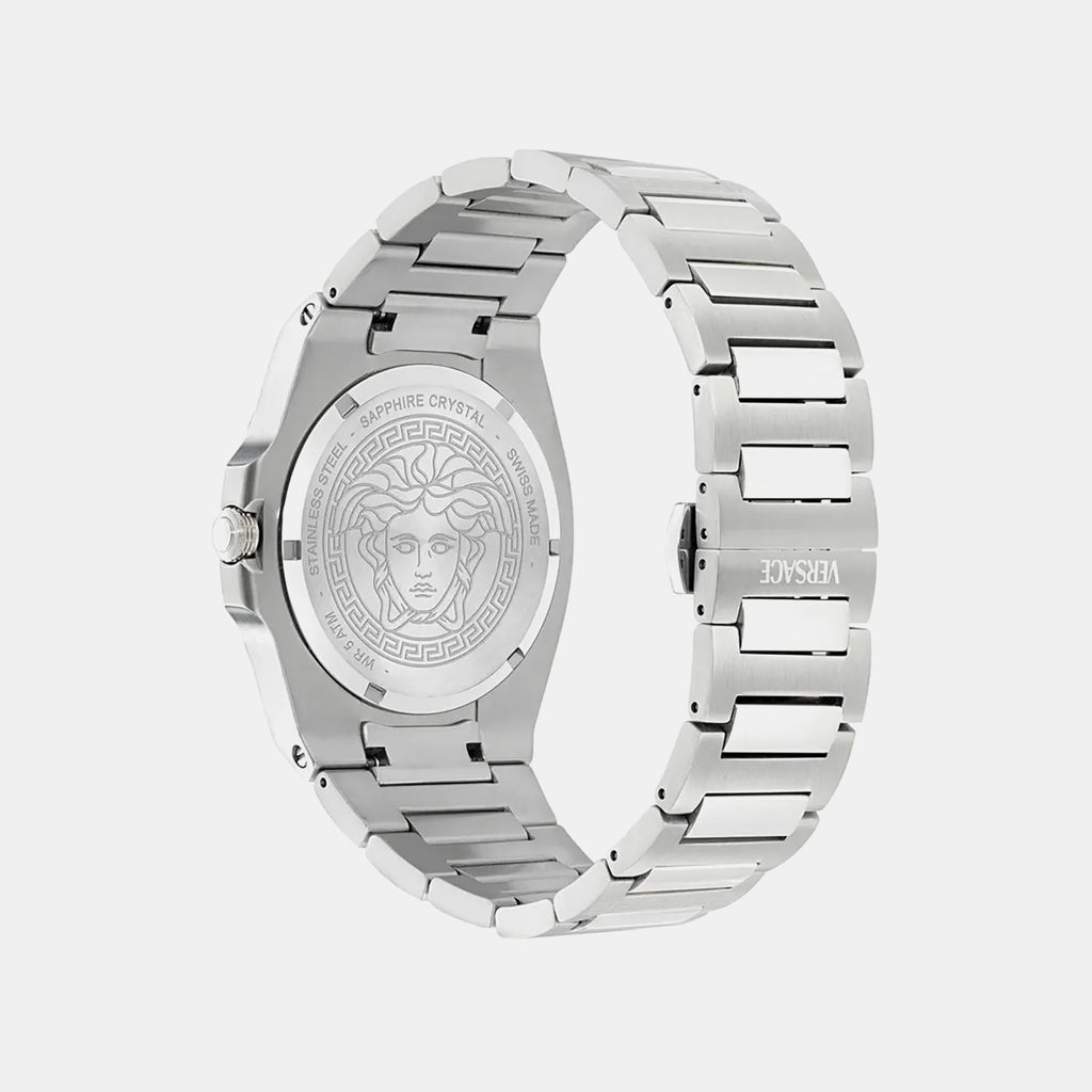 Men Quartz Burgundy Dial Analog Recycled Steel Watch VE0V00125