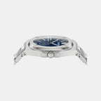 Men Quartz Blue Dial Analog Recycled Steel Watch VE0V00225