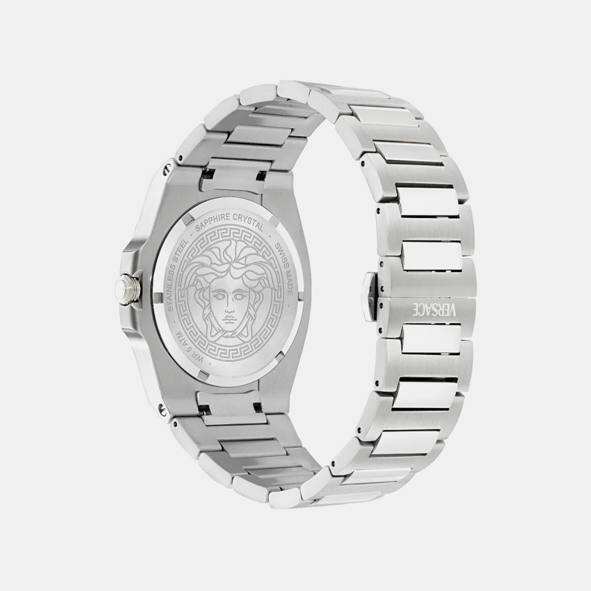 Versace Tolomeo (Wc-0V) Men Quartz Blue Dial Analog Stainless Steel Watch VE0V00225