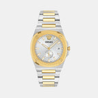 Tolomeo Men Quartz White Dial Analog Recycled Steel Watch VE0V00325