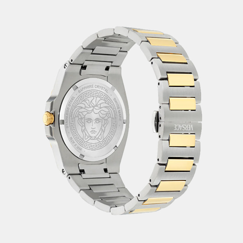 Tolomeo Men Quartz White Dial Analog Recycled Steel Watch VE0V00325