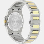 Men Quartz Green Dial Analog Recycled Steel Watch VE0V00425